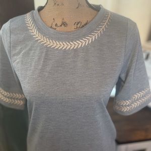 Palagram Boutique embroidered dress S NWOT